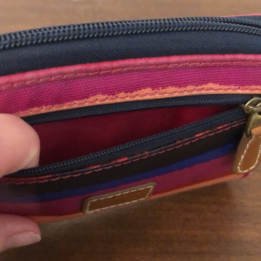 Fossil Coated Canvas Zip Around Wallet - image 6